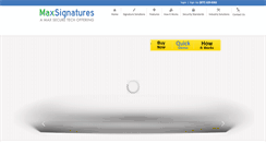 Desktop Screenshot of maxsignatures.com