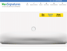 Tablet Screenshot of maxsignatures.com